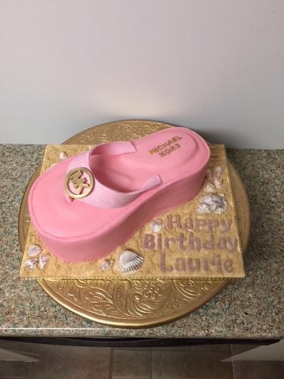 Flip flop sandal cake - Cake by Patricia M