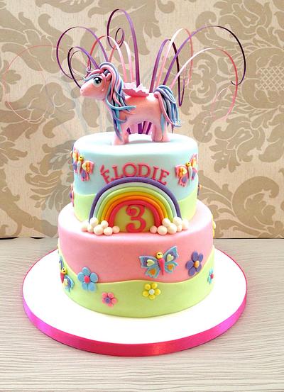 Rainbow pony cake - Cake by Sweet Designs by Jo