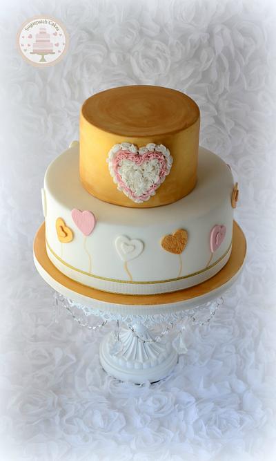 Golden Valentine - Cake by Sugarpatch Cakes