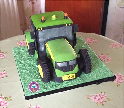 tractor, cake - Cake by The Little Bun Shop