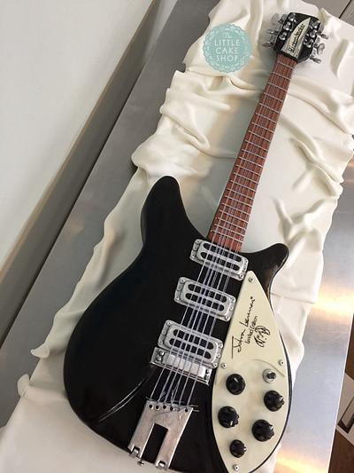 Life-size Rickenbacker John Lennon Electric Guitar Cake - Cake by Dominique Ballard