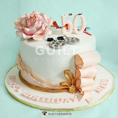 50th Birthday Cake - Cake by Guilt Desserts
