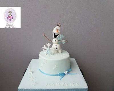 Olaf cake  - Cake by elenasartofcakes