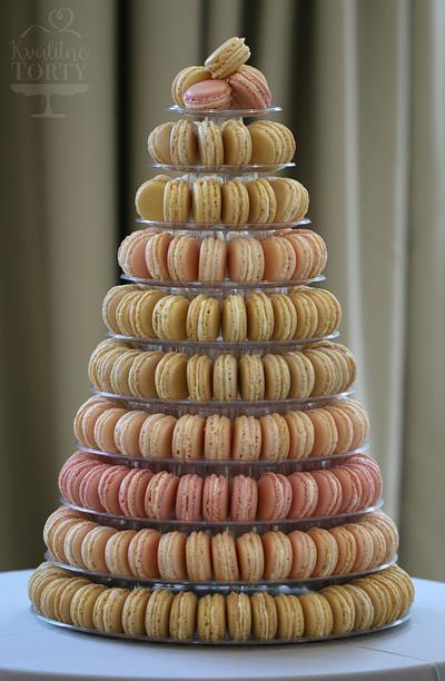 Macarons tower :  - Cake by Lucya 