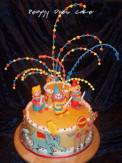 Circus Cake (from the book "Monsters Birthday Party") - Cake by Peggy Does Cake