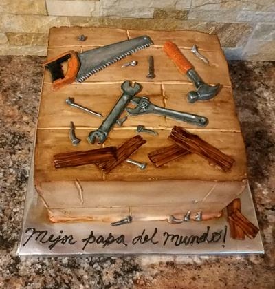 Tres leches Father's Day/carpenter theme cake - Cake by Tareli