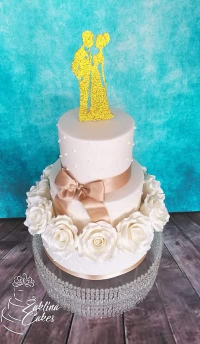 Roses wedding cake - Cake by Zaklina