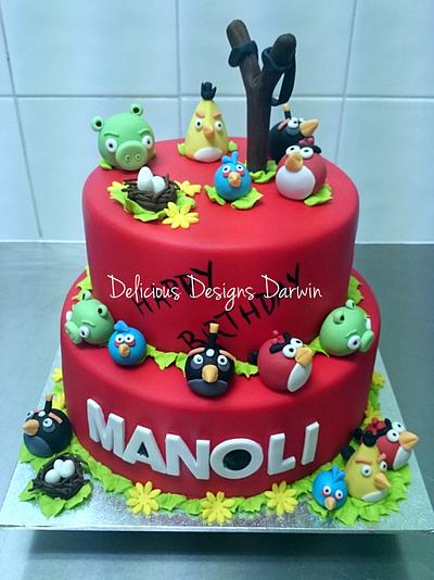 Angry birds - Cake by Delicious Designs Darwin