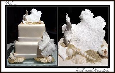 Sea shells wedding cake - Cake by  Brenda Lee Rivera 