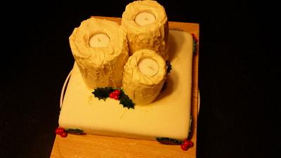 holiday candles - Cake by Traci