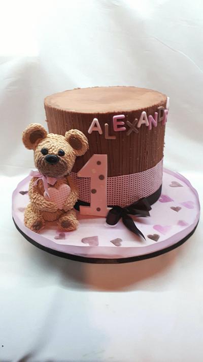 birthday teddy bear - Cake by Kaliss