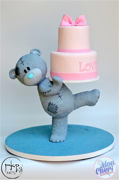Teddy bear cake - Cake by Mon Cheri Cakes