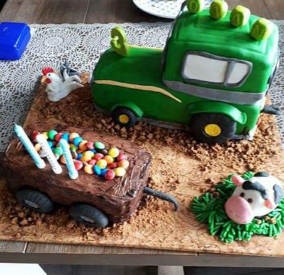 Tractor taart - Cake by Tineke