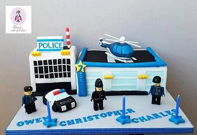 Lego police cake - Cake by elenasartofcakes