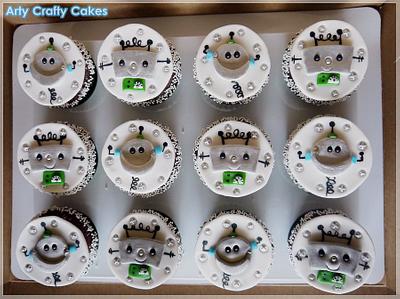 robot cupcakes - Cake by Maria