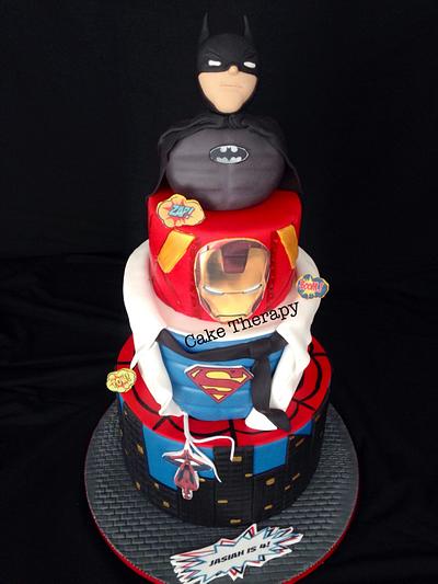 Batman! IronMan! Superman! Spider-Man! - Cake by Cake Therapy