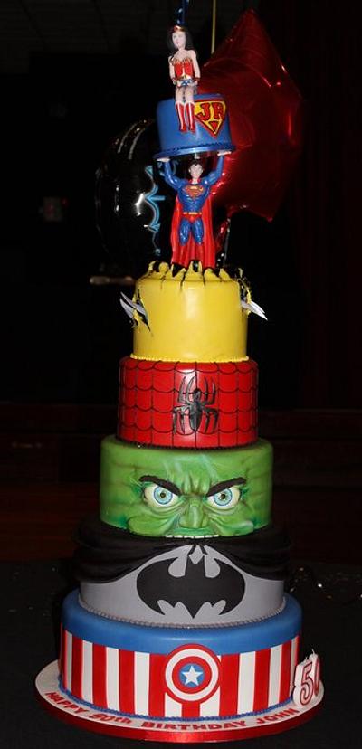 Super Hero Cake - Cake by Paul Delaney of Delaneys cakes