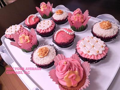 Pink, Pearl & Gold "Party Favor" Cupcakes - Cake by Sharon A./Not Your Average Cupcake