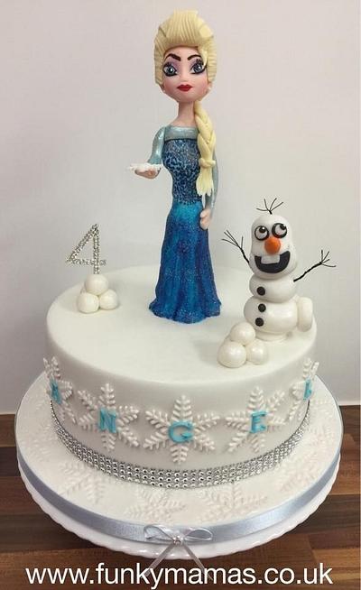 Elsa & Olaf  - Cake by Funky Mamas