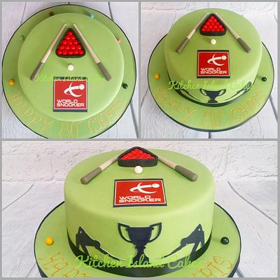 World Snooker cake  - Cake by Kitchen Island Cakes