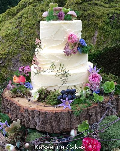 Pixie Boho wedding cake - Cake by Kasserina Cakes