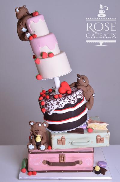 3 teddy bear - Cake by rosegateaux