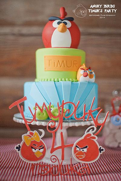 Angry birds desert table - Cake by Irina Kubarich