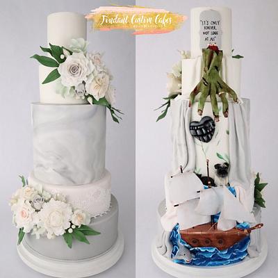 Double sided wedding cake - Cake by Tabi Lavigne
