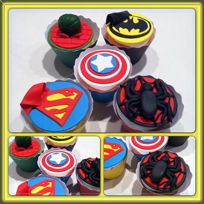 Avengers cupcakes - Cake by Skmaestas