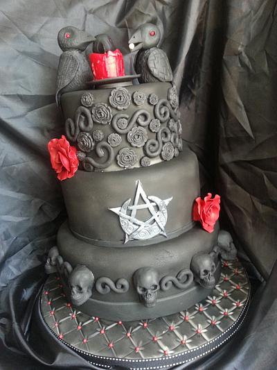 Gothic Bird Cake - Cake by Sarah