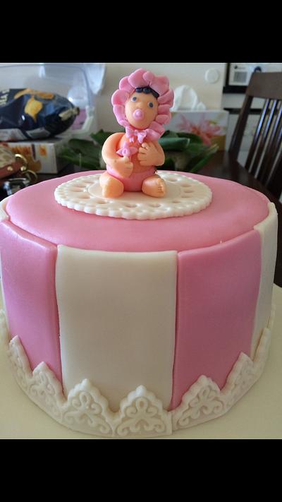 Baby girl Christening - Cake by Edelcita Griffin (The Pretty Nifty)
