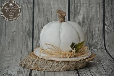 white pumpkin - Cake by Magda's cakes