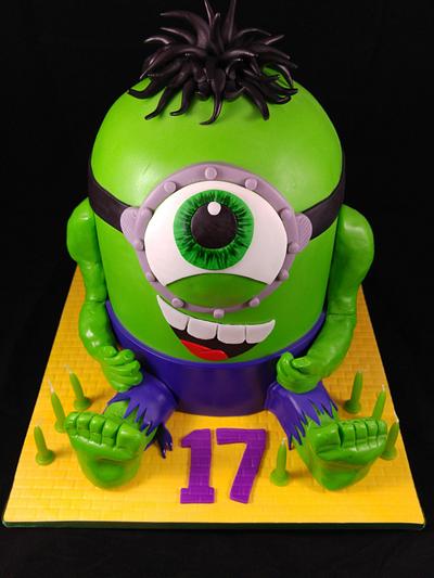 Hulk Minion - Cake by Lisa-Jane Fudge