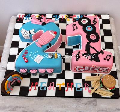 50's theme cake - Cake by Karens Crafted Cakes