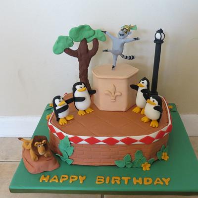 The Penguins of Madagascar - Cake by Maty Sweet's Designs