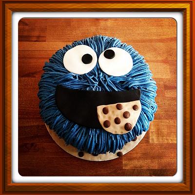 Cookie Monster cake - Cake by Wonderland Cake and Cookie Co