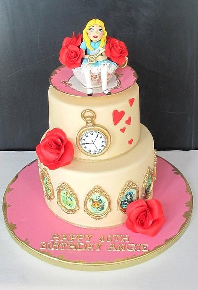 Alice in Wonderland - Cake by SimplySweetCakes