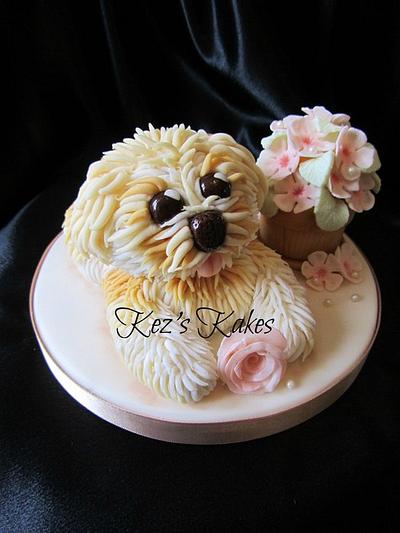 Cute Dog Cake Topper - Cake by Kerry Rowe