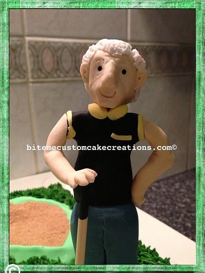 Golf cake 70th birthday - Cake by Kirsty
