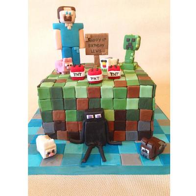 Minecraft birthday cake! - Cake by Beth Evans