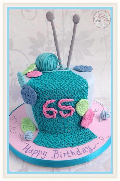 Knitting Cake - Cake by Kelly Hallett