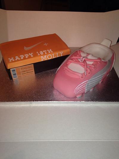 Nike shoe box and football boot - Cake by Mark