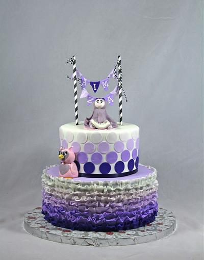 purple ombre cake - Cake by soods