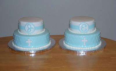 Quilted First Communion Cakes - Cake by Melissa D.