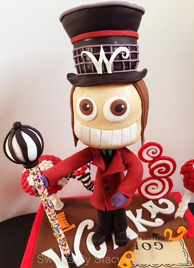 Willy Wonka is crazy for cake - Cake by Stacy Coderre