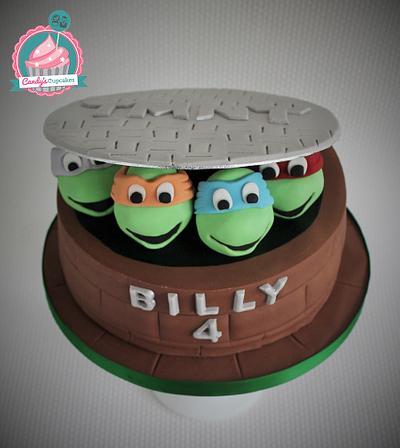 TMNT  - Cake by Candy's Cupcakes