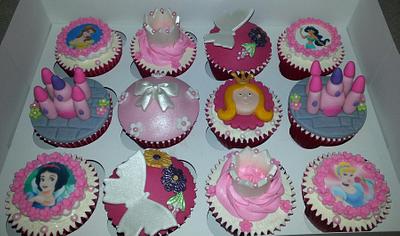 Princess Themed Cupcakes :) - Cake by Elaine's Cheerful Colourful Cupcakes