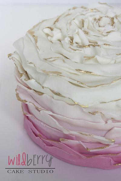 Pink ruffles - Cake by Wildberry Cake Studio