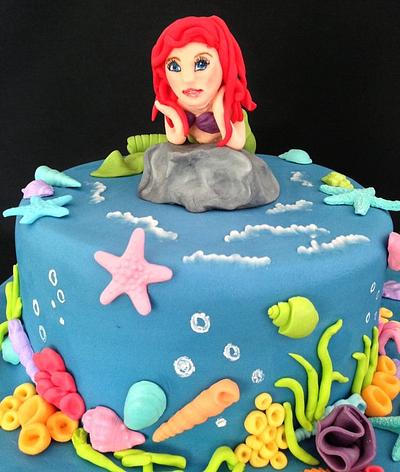 Ariel Mermaid  - Cake by Lesley Southam