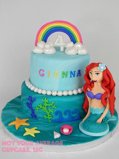 GIANNA LOVES ARIEL AND RAINBOWS! - Cake by Sharon A./Not Your Average Cupcake